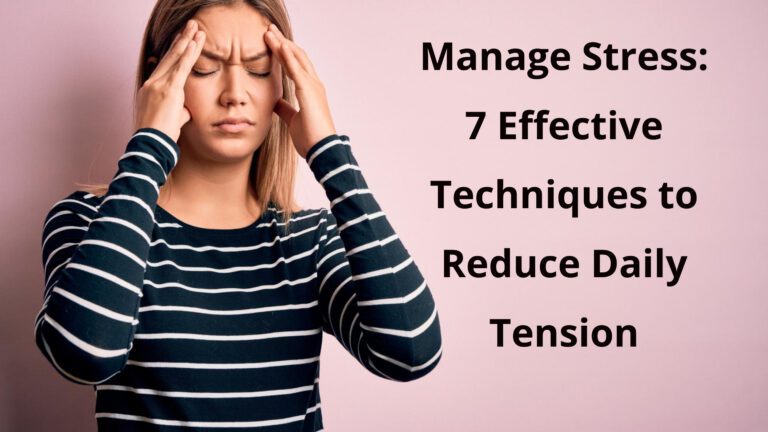 manage stress